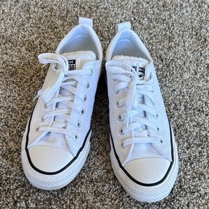 Converse White Canvas Sneakers